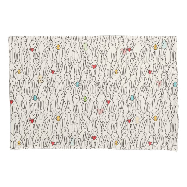 Easter Bunny: Joyful Seamless Fun. Pillowcase (Front)