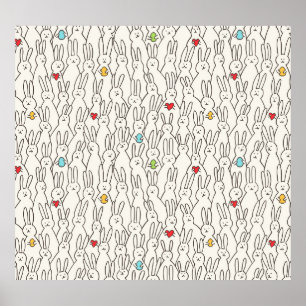 Easter Bunny: Joyful Seamless Fun. Poster
