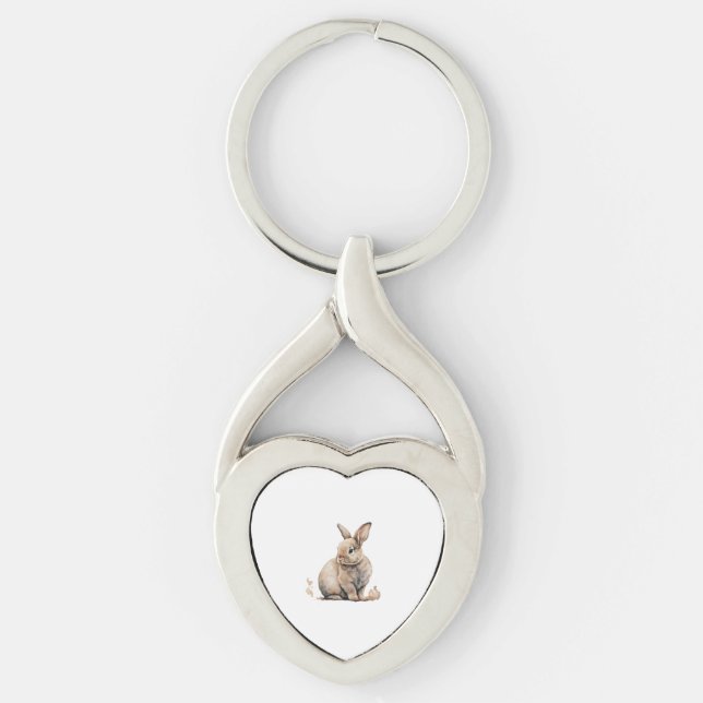 Easter Bunny        Key Ring (Front)