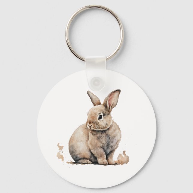 Easter Bunny        Key Ring (Front)