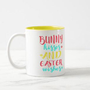 Easter Bunny Kisses Ceramic Mug Cute Gift for Sp