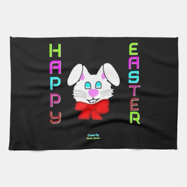 Easter Bunny Kitchen Towel (Horizontal)
