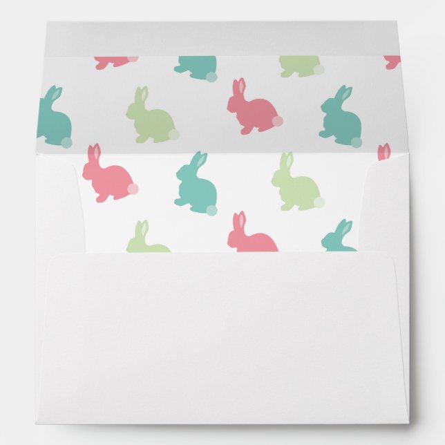 Easter Bunny Lined Envelopes (Back (Bottom))