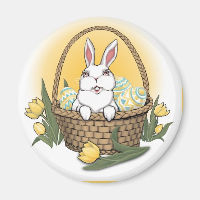 Easter Bunny Magnet Festive Easter Gifts Magnets (Front)