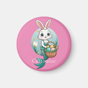 Easter Bunny Mermaid Thunder_Cove Magnet