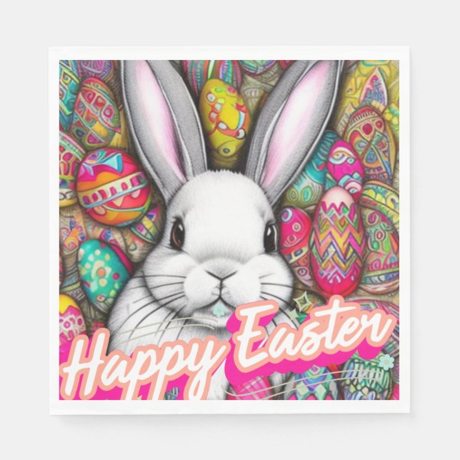 Easter Bunny Napkin (Front)