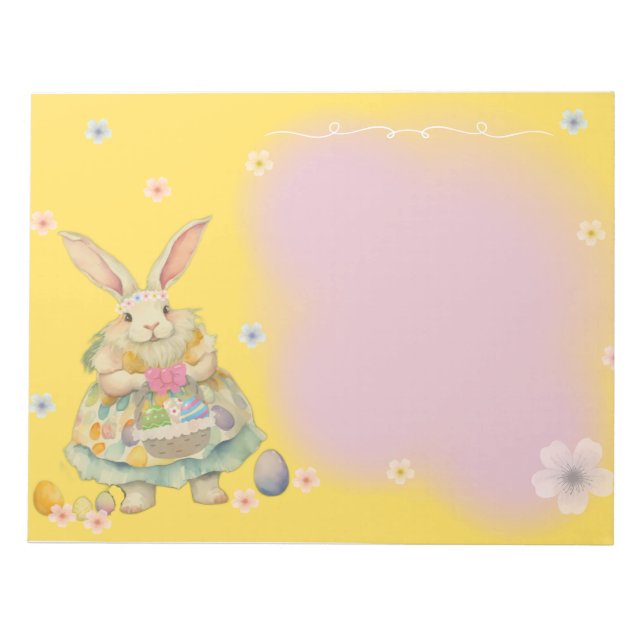 Easter Bunny Notepad (Front)