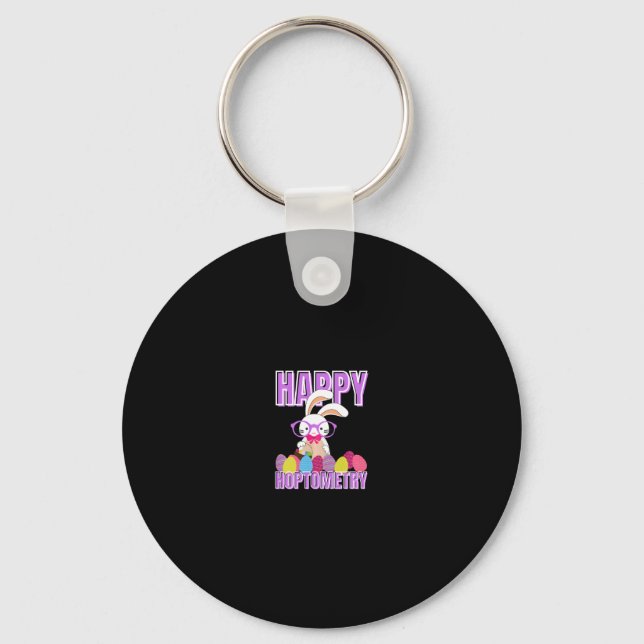 Easter Bunny Optometry Group Optometrists Optician Key Ring (Front)