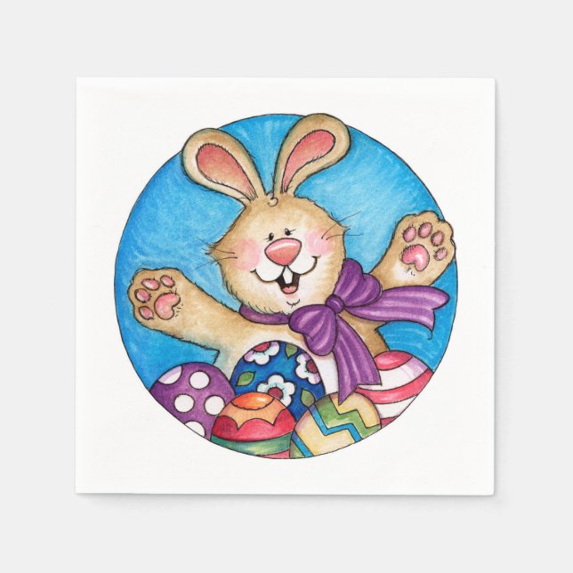 Easter Bunny - Paper Napkins (Front)