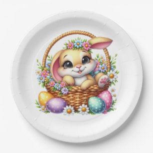 Easter Bunny Paper Plate