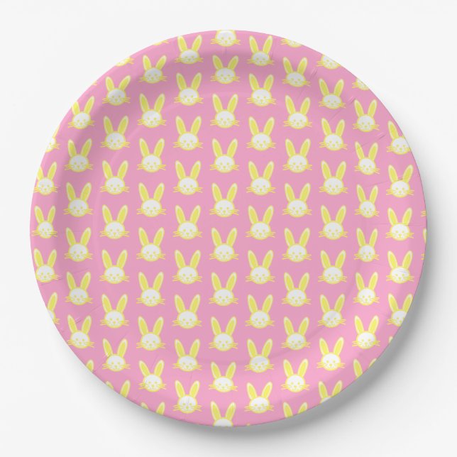 Easter Bunny Paper Plate (Front)