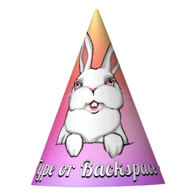 Easter Bunny Party Hats Personalised Easter Hats (Front)