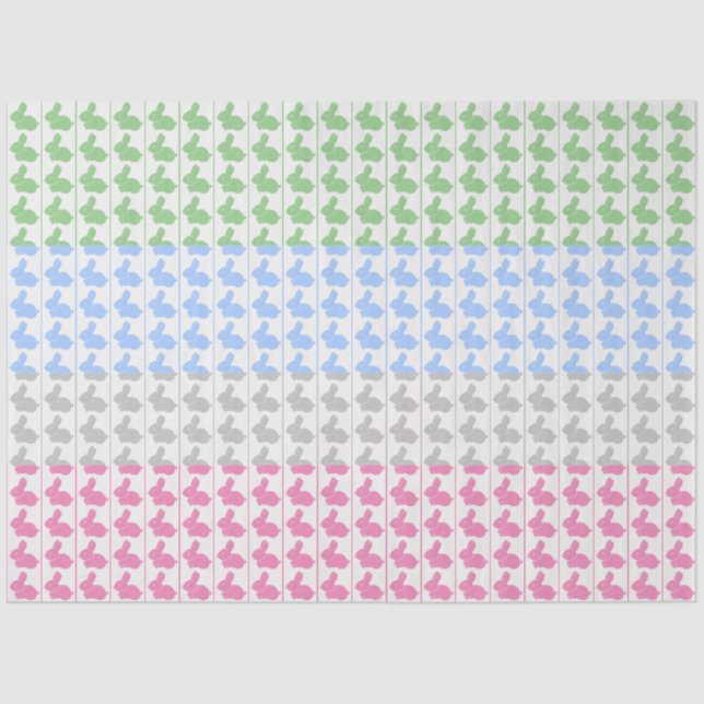 Easter Bunny Pastel Tissue Paper (Front)