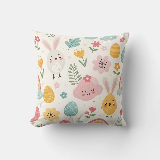 Easter Bunny Pattern Cushion (Front)