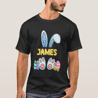 Easter Bunny Personalised Custom Boys Names T-Shirt