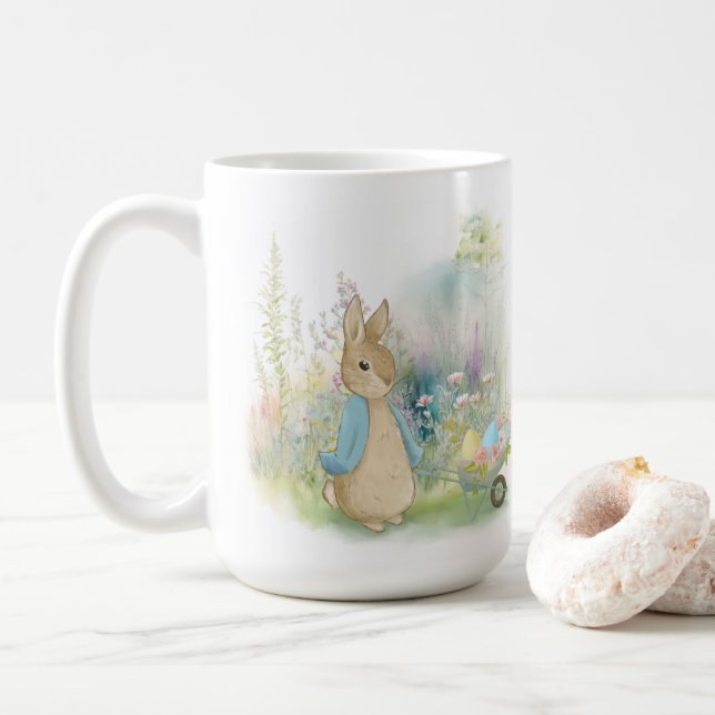  Easter Bunny Peter Coffee Mug (With Donut)