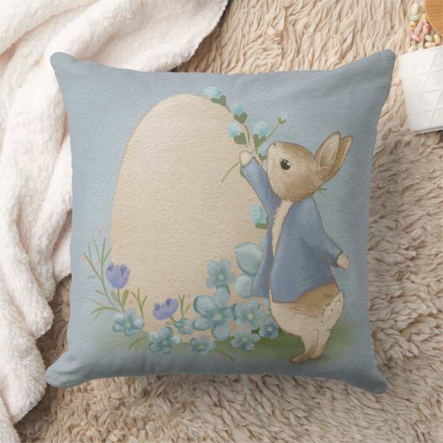  Easter Bunny Peter Throw Pillow (Blanket)