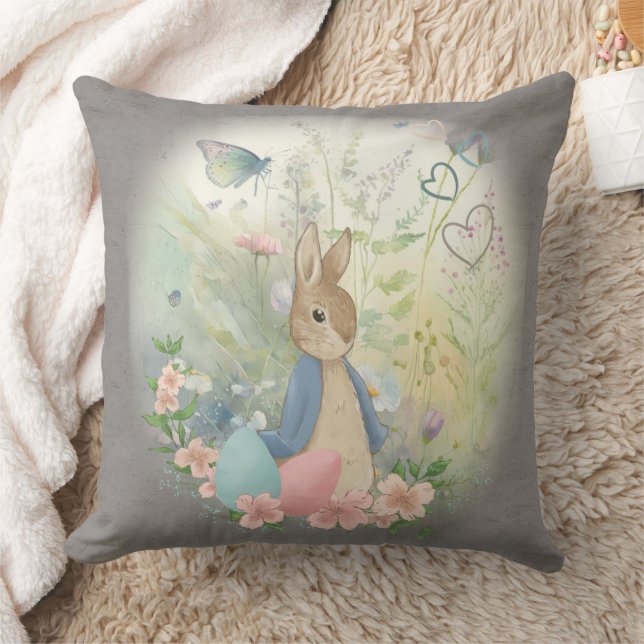  Easter Bunny Peter Throw Pillow (Blanket)