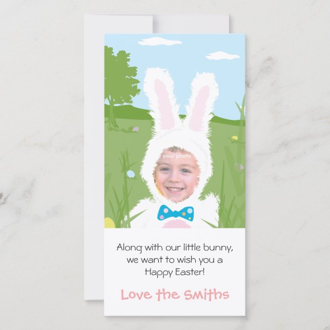 Easter Bunny - Photo Card (Front)