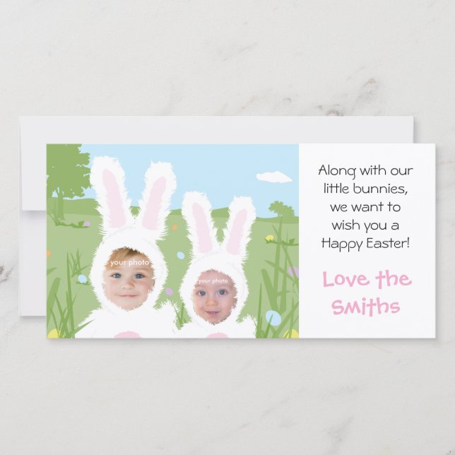 Easter Bunny - Photo Card (Front)
