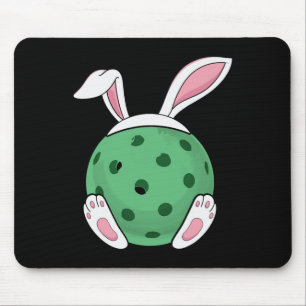 Easter Bunny Pickleball - Fun Easter Pickle Ball R Mouse Pad