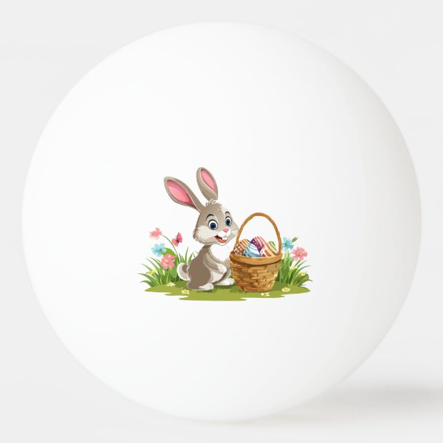 Easter bunny ping pong ball (Front)