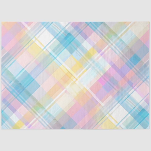 Easter Bunny Plaid Series Design #19 Tissue Paper (Front)