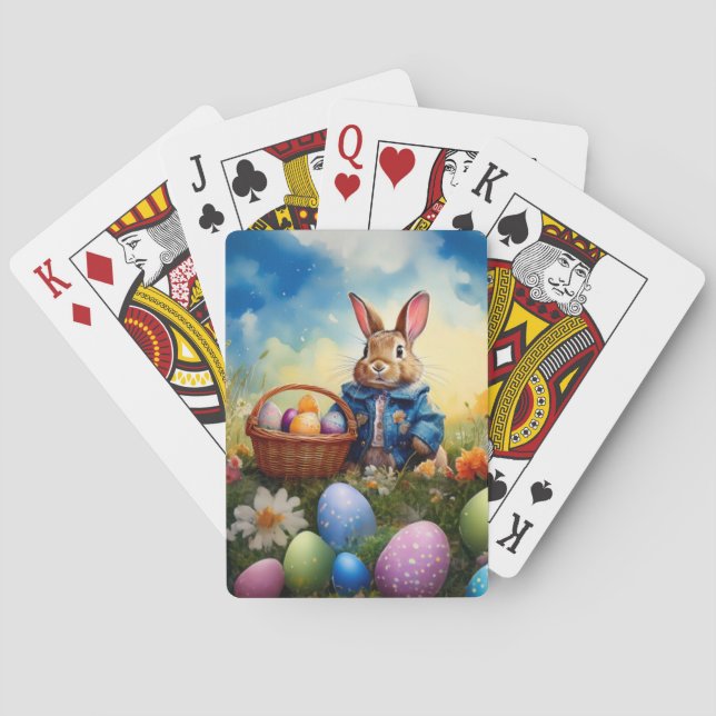 Easter Bunny Playing Cards (Back)