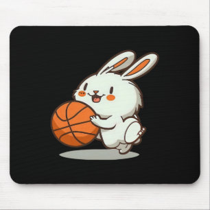 Easter Bunny Playing Sketll Design Sketll Easter  Mouse Pad