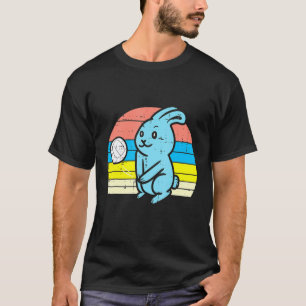 Easter Bunny Playing Volleyball Retro Sports Men W T-Shirt