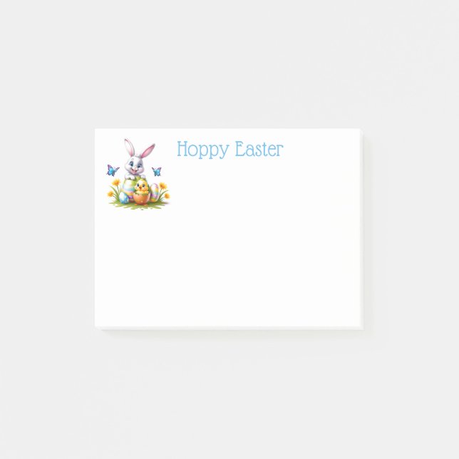 Easter Bunny Post-it Notes (Front)