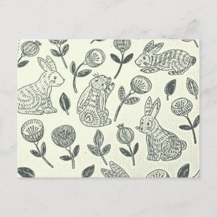 EASTER BUNNY POSTCARD