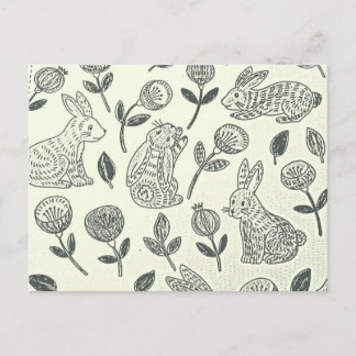 EASTER BUNNY POSTCARD