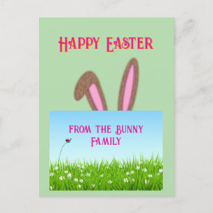 Easter bunny postcard