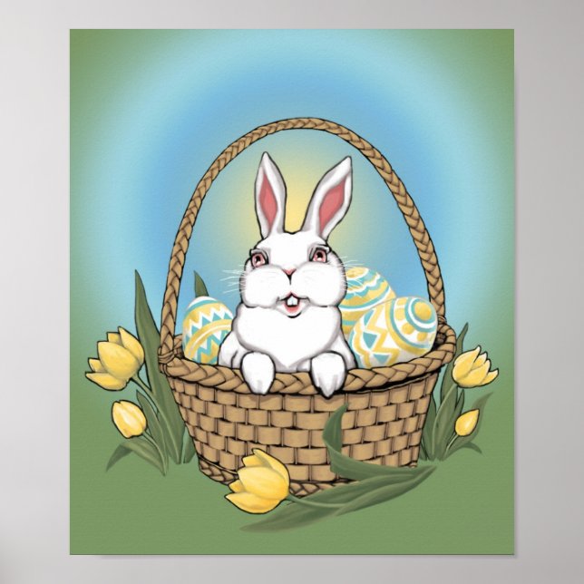 Easter Bunny Poster Festive Easter Party Decor (Front)