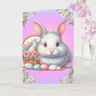Easter Bunny Pretty Pastel Card