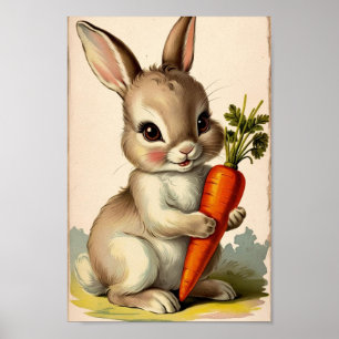 Easter Bunny Print Nursery Wall Art