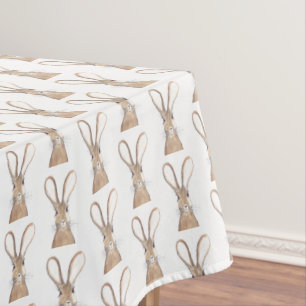 Easter Bunny Rabbit Bunnies Watercolor Tablecloth