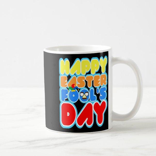 Easter Bunny Rabbit Eggs April Fools Day Funny 2 T Coffee Mug (Right)