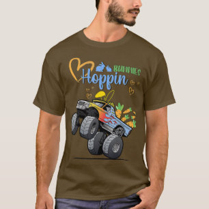 Easter Bunny Rabbit Monster Truck Toddler Boy Girl T-Shirt