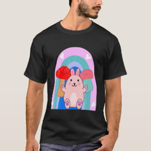 Easter Bunny Rabbit Mushroom Kawaii Anime LGBTQ T-Shirt