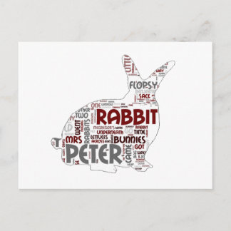 Easter Bunny Rabbit Postcard