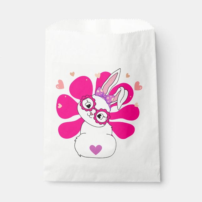 Easter bunny rabbit pretty cute favour bags (Front)