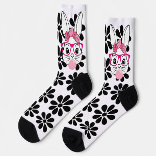 Easter bunny rabbit pretty cute socks