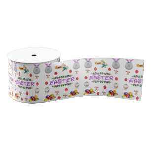 easter bunny rabbit ribbon grosgrain ribbon