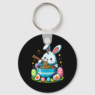 Easter Bunny Ramen Kawaii Japanese Noodle Women Ki Key Ring