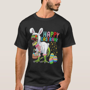 Easter Bunny Rex Dinosaur Egg  2023 Happy EastRAWR T-Shirt