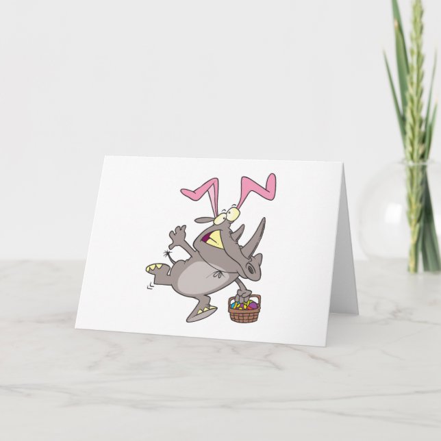 easter bunny rhino holiday card (Front)