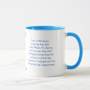 Easter Bunny Rhyme-Rabbit Illustration Mug