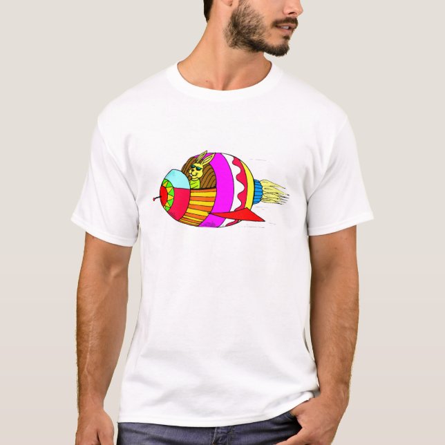 Easter Bunny Rocketeer T-Shirt (Front)